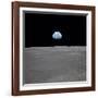 Apollo 11 Earth Rise over the Moon, July 20, 1969-null-Framed Photo