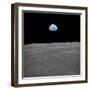 Apollo 11 Earth Rise over the Moon, July 20, 1969-null-Framed Photo