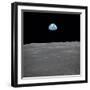 Apollo 11 Earth Rise over the Moon, July 20, 1969-null-Framed Photo