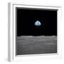 Apollo 11 Earth Rise over the Moon, July 20, 1969-null-Framed Photo