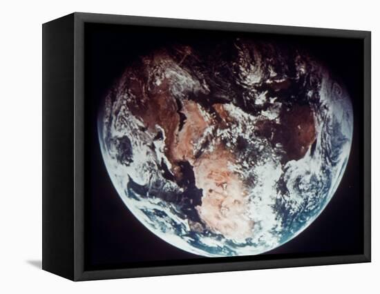 Apollo 11: Earth-null-Framed Stretched Canvas