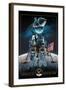 Apollo 11 - Lander and Astronauts-Lantern Press-Framed Art Print