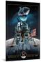 Apollo 11 - Lander and Astronauts-Lantern Press-Mounted Art Print