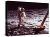 Apollo 11 Lunar Modul, Moon Walk-null-Stretched Canvas