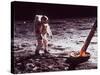 Apollo 11 Lunar Modul, Moon Walk-null-Stretched Canvas