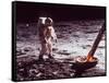 Apollo 11 Lunar Modul, Moon Walk-null-Framed Stretched Canvas