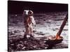 Apollo 11 Lunar Modul, Moon Walk-null-Stretched Canvas