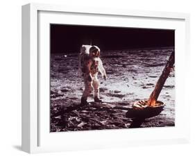 Apollo 11 Lunar Modul, Moon Walk-null-Framed Photographic Print