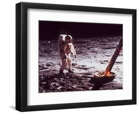 Apollo 11 Lunar Modul, Moon Walk-null-Framed Photographic Print