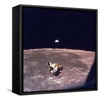 Apollo 11 Lunar Module Ascent Stage From Command Service Module During Lunar Orbit-null-Framed Stretched Canvas