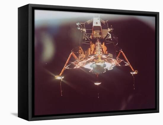 Apollo 11 Lunar Module in Landing Configuration, as Viewed from Command and Service Module-null-Framed Stretched Canvas