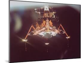 Apollo 11 Lunar Module in Landing Configuration, as Viewed from Command and Service Module-null-Mounted Photographic Print