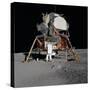 Apollo 11 Lunar Module on the Moon's Surface, July 20, 1969-null-Stretched Canvas