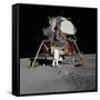 Apollo 11 Lunar Module on the Moon's Surface, July 20, 1969-null-Framed Stretched Canvas