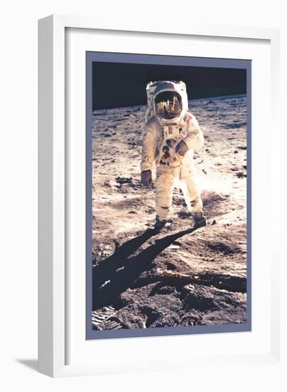 Apollo 11: Man on the Moon-null-Framed Art Print