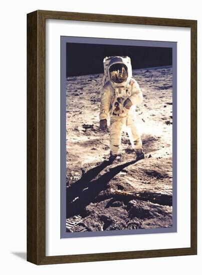 Apollo 11: Man on the Moon-null-Framed Art Print