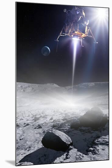 Apollo 11 Moon Landing, Artwork-Detlev Van Ravenswaay-Mounted Photographic Print