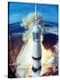 Apollo 11 Spacecraft Lifting Off Launch Pad at Cape Kennedy-null-Stretched Canvas