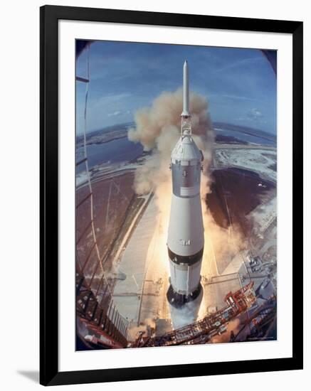 Apollo 11 Taking Off For Its Manned Moon Landing Mission-Ralph Morse-Framed Photographic Print