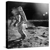 Apollo 12 Astronaut on the Moon-null-Stretched Canvas