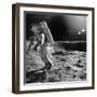 Apollo 12 Astronaut on the Moon-null-Framed Photographic Print