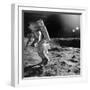 Apollo 12 Astronaut on the Moon-null-Framed Photographic Print