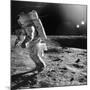 Apollo 12 Astronaut on the Moon-null-Mounted Photographic Print