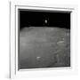 Apollo 12 Lunar Module Intrepid Landing on the Moon's Surface in the Ocean of Storms, 1969-null-Framed Photographic Print