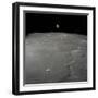 Apollo 12 Lunar Module Intrepid Landing on the Moon's Surface in the Ocean of Storms, 1969-null-Framed Photographic Print