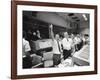 Apollo 13 Flight Directors Applaud the Successful Splashdown of the Command Module-null-Framed Photo