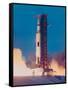 Apollo 13 Spacecraft Lifting Off from Lauch Pad a at Cape Kennedy Space Center-null-Framed Stretched Canvas