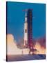 Apollo 13 Spacecraft Lifting Off from Lauch Pad a at Cape Kennedy Space Center-null-Stretched Canvas