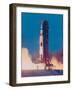 Apollo 13 Spacecraft Lifting Off from Lauch Pad a at Cape Kennedy Space Center-null-Framed Photographic Print