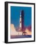 Apollo 13 Spacecraft Lifting Off from Lauch Pad a at Cape Kennedy Space Center-null-Framed Photographic Print