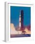 Apollo 13 Spacecraft Lifting Off from Lauch Pad a at Cape Kennedy Space Center-null-Framed Photographic Print