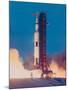 Apollo 13 Spacecraft Lifting Off from Lauch Pad a at Cape Kennedy Space Center-null-Mounted Photographic Print