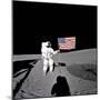 Apollo 14 Astronaut Alan B Shepard Stands by the US Flag on the Lunar Fra Mauro Highlands-null-Mounted Photo