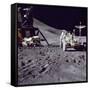 Apollo 15 Astronaut James Irwin Loads Lunar Roving Vehicle at the Hadley-Apennine Landing Site-null-Framed Stretched Canvas