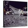 Apollo 15 Astronaut James Irwin Loads Lunar Roving Vehicle at the Hadley-Apennine Landing Site-null-Stretched Canvas