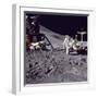 Apollo 15 Astronaut James Irwin Loads Lunar Roving Vehicle at the Hadley-Apennine Landing Site-null-Framed Photo