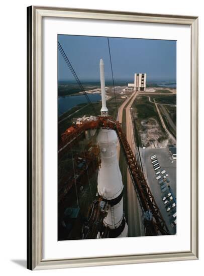 Apollo 15 atop Saturn 5 Rocket--Framed Photographic Print