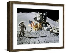 Apollo 15: Jim Irwin, 1971-null-Framed Premium Photographic Print