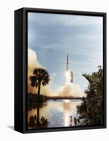 Apollo 15 Launch 1971-null-Framed Stretched Canvas