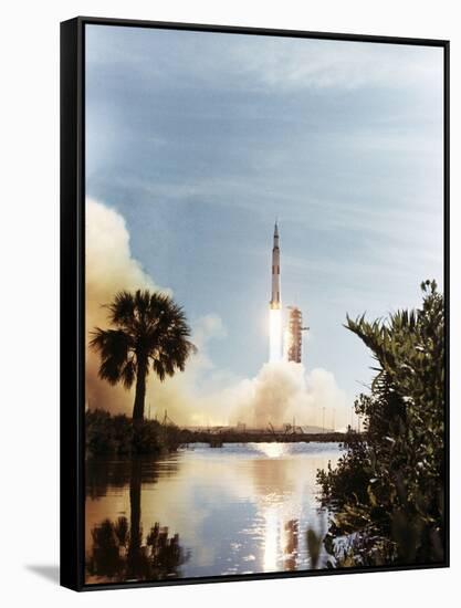 Apollo 15 Launch 1971-null-Framed Stretched Canvas