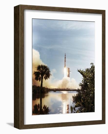 Apollo 15 Launch 1971-null-Framed Photographic Print