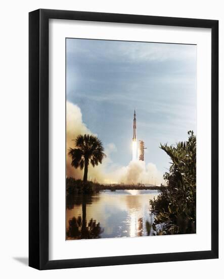 Apollo 15 Launch 1971-null-Framed Photographic Print