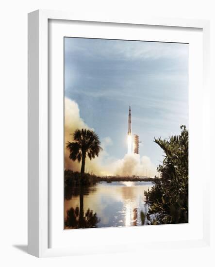 Apollo 15 Launch 1971-null-Framed Photographic Print