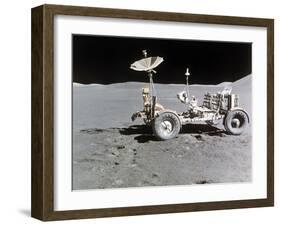 Apollo 15 Moon Surface 1971-null-Framed Premium Photographic Print