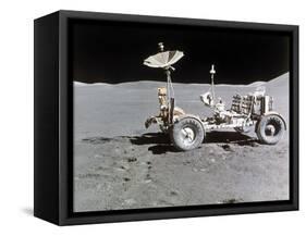 Apollo 15 Moon Surface 1971-null-Framed Stretched Canvas