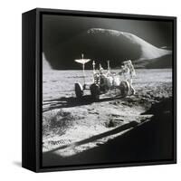 Apollo 15 Moonwalk 1971-null-Framed Stretched Canvas